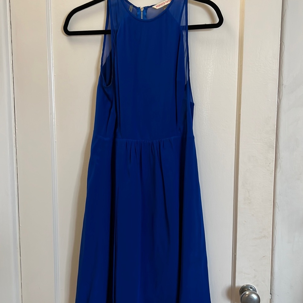 Blue Rebecca Taylor silk dress